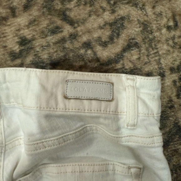 Lola Jeans High-Rise Flare Jeans in White size 28 - Picture 8 of 8